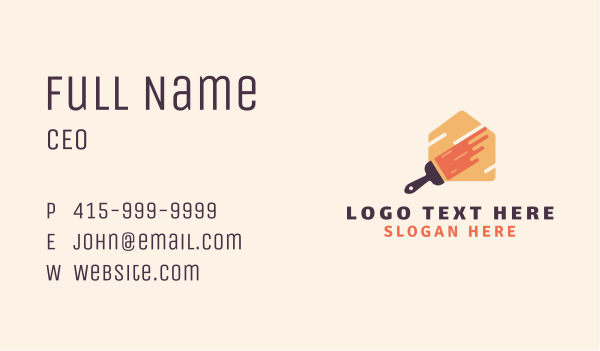 Paint Home Improvement  Business Card Design Image Preview