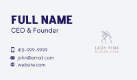 Fashion Hat Lady Business Card Image Preview