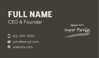 Urban Brush Wordmark Business Card Image Preview