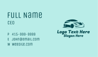 Green Sports Car  Business Card Image Preview