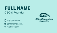 Green Sports Car  Business Card Image Preview