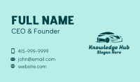 Green Sports Car  Business Card Image Preview