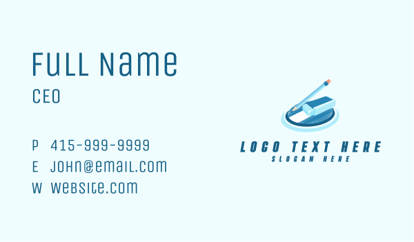 Pencil Sketch Eraser Business Card Design Image Preview