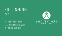 Green Abstract Respiratory Lungs  Business Card Image Preview
