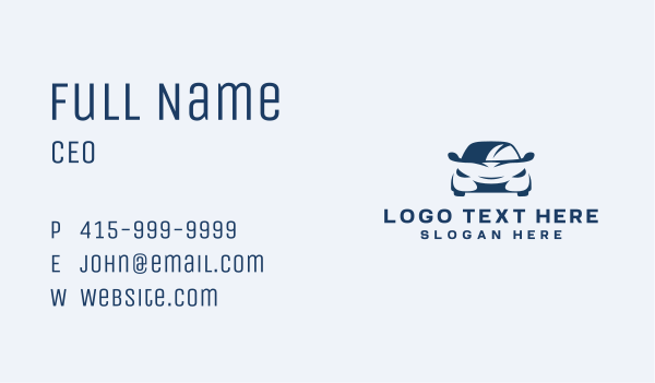 Car Sedan Auto Maintenance Business Card Design Image Preview