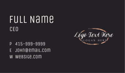 Wedding Hipster Fashion Wordmark Business Card Image Preview