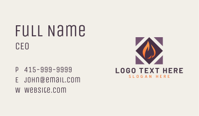 Heat Fire Energy Business Card Image Preview