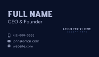 Modern Digital Wordmark Business Card Image Preview