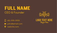 Pizza Bee Outline Business Card Image Preview