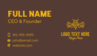 Pizza Bee Outline Business Card Preview