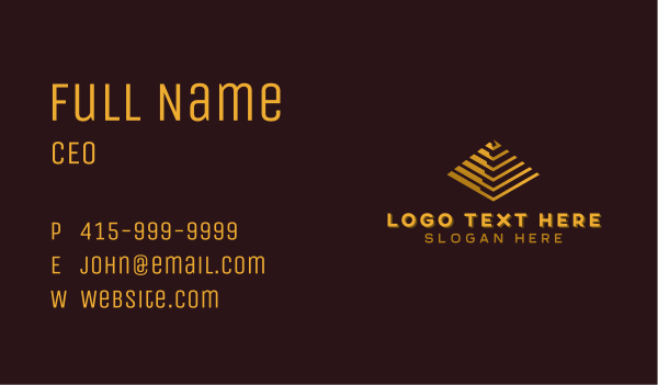 Pyramid Agency Studio Business Card Design Image Preview