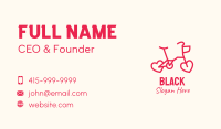 Red Bike Heart Business Card Image Preview