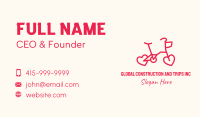 Red Bike Heart Business Card Image Preview