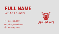 Red Bull Mask Business Card Preview