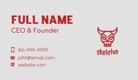 Red Bull Mask Business Card Image Preview