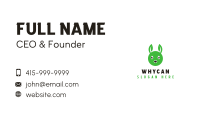 Green Rabbit Leaf Business Card Image Preview