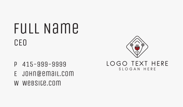 Lady Bug Cosmetic  Business Card Design Image Preview