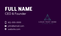 Professional Triangle Pyramid Business Card Design