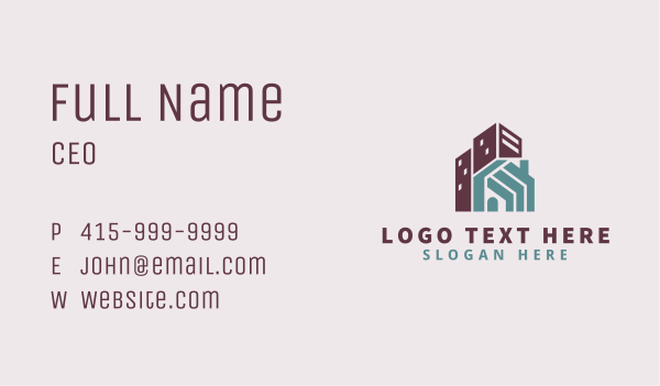 Home & Building Property Business Card Design Image Preview