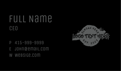 Grunge Streetwaer Fashion Business Card Image Preview