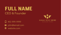 Gold Falcon Letter M Business Card Image Preview