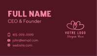Pink Intimate Heart Couple Business Card Image Preview