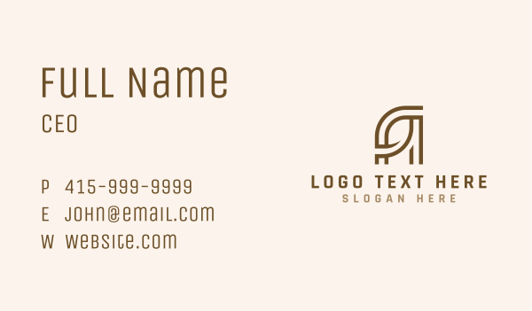 Abstract Startup Boutique Business Card Design Image Preview