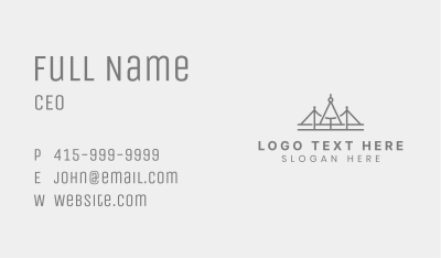 Compass Bridge Structure Business Card Image Preview