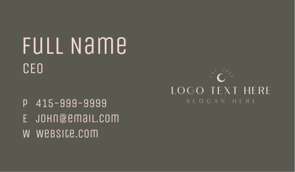 Luxury Mystical Business Business Card Design Image Preview