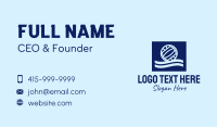 Water Polo Wave Pool Business Card Design