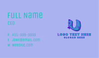 Graffiti Star Letter U Business Card Image Preview