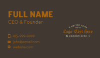 Old Rustic Gothic Wordmark Business Card Image Preview