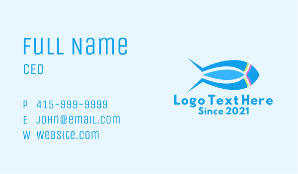 Rocket Submarine Fish Business Card Design Image Preview