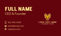 Monoline Lioness Mascot Business Card Preview