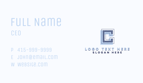 Corporate Studio Letter C Business Card Design Image Preview