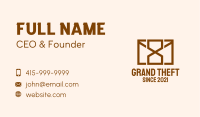 Brown Mail Hourglass  Business Card Image Preview