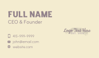 Feminine Minimal Brush Type Business Card Image Preview