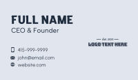 Fancy Style Wordmark Business Card Image Preview