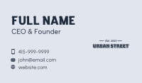 Fancy Style Wordmark Business Card Image Preview