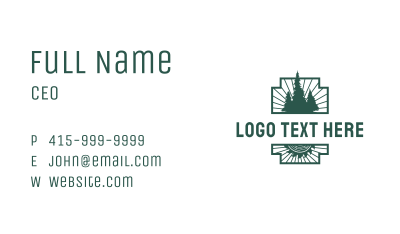 Carpentry Lumber Cutter Business Card Image Preview