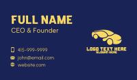 Curvy Yellow Car Business Card Image Preview