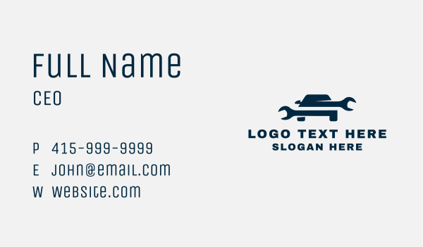 Car Wrench Repair  Business Card Design Image Preview