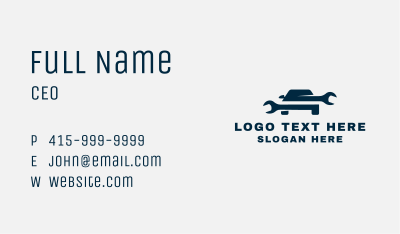 Car Wrench Repair  Business Card Image Preview