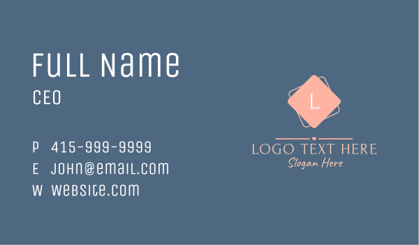 Pastel Pastry Letter  Business Card Design Image Preview