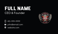 Motocross Helmet Wings Business Card Preview