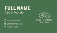 Green Bicycle Bike Business Card Design