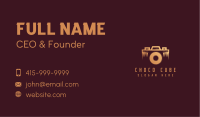 Golden Photography Camera Business Card Image Preview