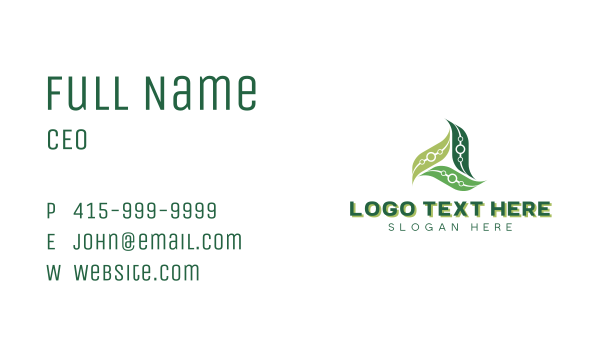 Leaf Biotech Science Business Card Design Image Preview