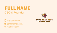 Fast Food Drink Mascot Business Card Image Preview