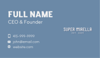 Business Corporate Wordmark Business Card Image Preview